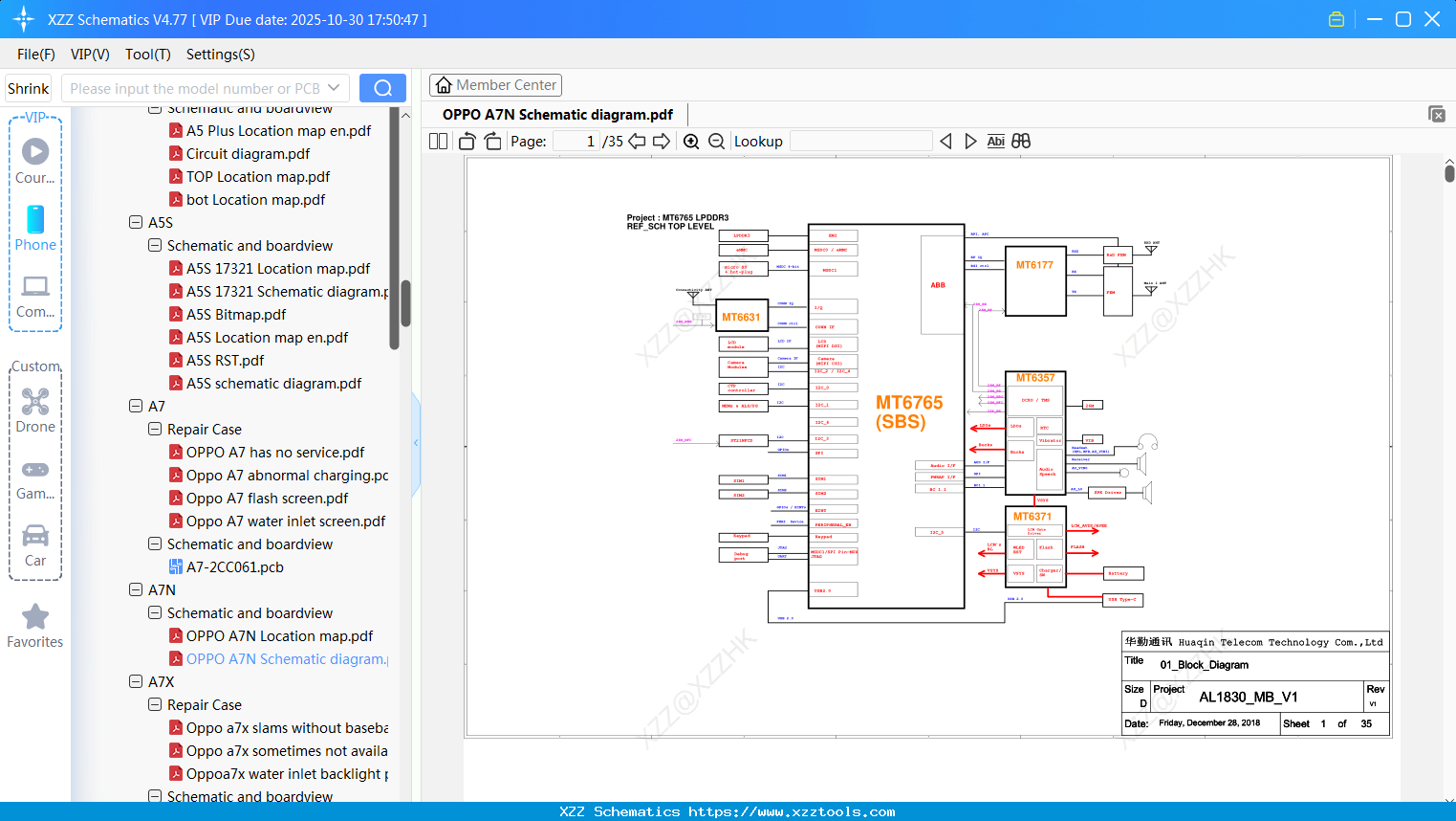 OPPO A7N Schematic Diagram